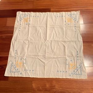 Blue and Golden Yellow Square Tablecloth